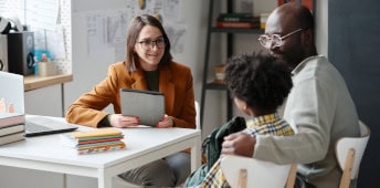 Boy Reading Alone With Focus On Book