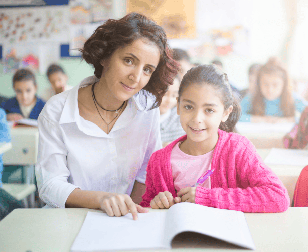 Girl Raising Hand Eager To Participate