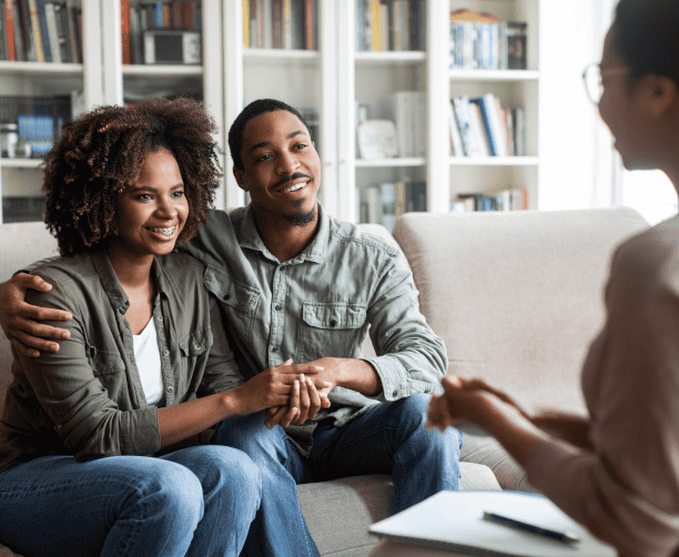 Parents And Children Meeting With Educator