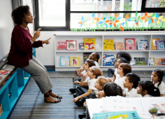 Woman Conducting Speech Therapy With Boy