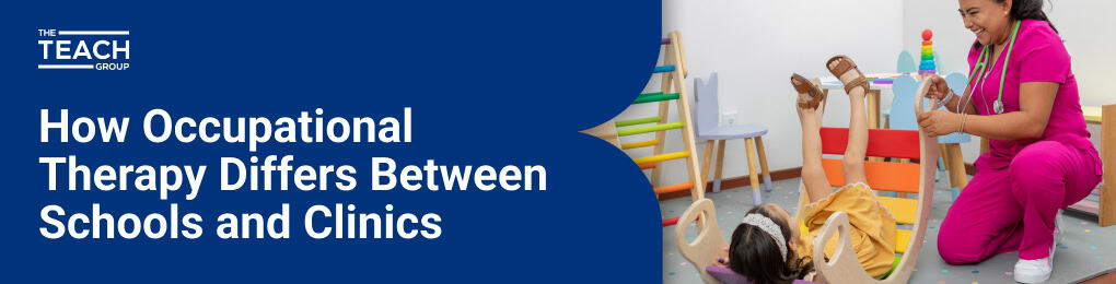 child and occupational therapist performing exercises